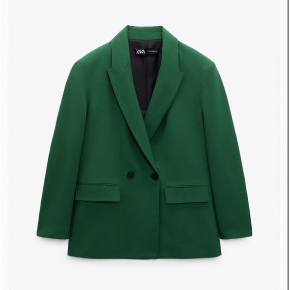Dark Green Zara Blazer